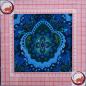 Preview: French Terry Mandala blau